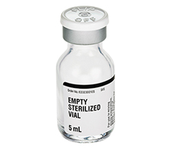 Empty Sterilized Vial 